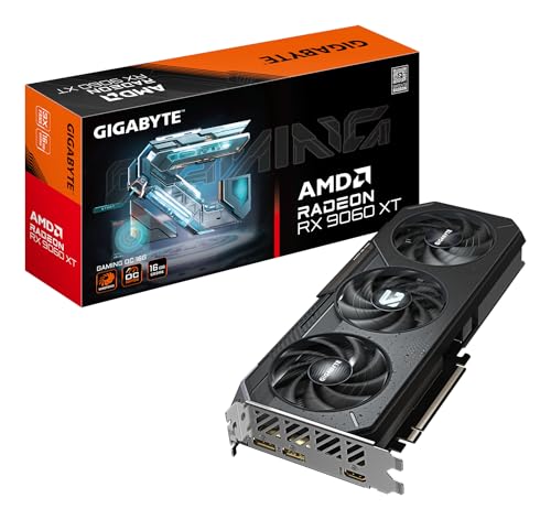 GIGABYTE Radeon RX 9060 XT Gaming OC 16G Carte Graphique - 16GB GDDR6,