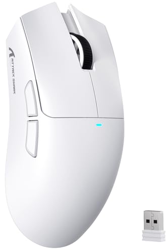 ATTACK SHARK X11SE Souris de Jeu sans Fil, Ultra-légère, 63g, avec Cap