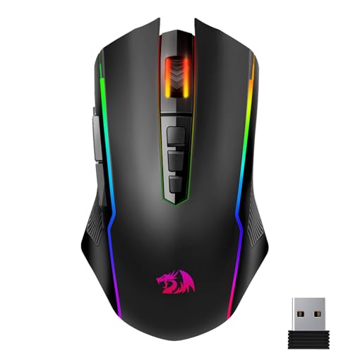 Redragon M914P Souris Gamer sans Fil,RVB Tri-Mode 2.4 G/USB-C/Bluetoot