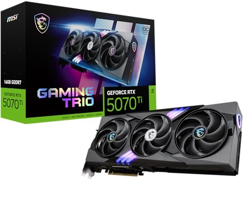MSI NVIDIA GeForce RTX 5070 Ti 16G Gaming Trio OC Carte Graphique - 16