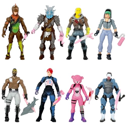 Fantasix 8 Figurines à Collectionner Figurines de Personnages de Jeux