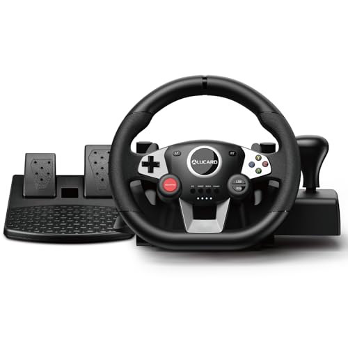 VooFun Volant Racing Compatible pour PC/ PS4/ Switch/ PS3/ Xbox One/Xb