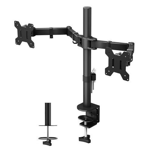 BONTEC Support Ecran PC 2 Ecran pour Moniteurs de 13-27 Pouces, Bras E