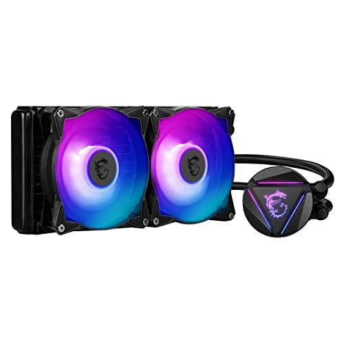 MSI MAG CORELIQUID 240R V2 Kit Watercooling CPU 240 mm, 2 ventilateurs