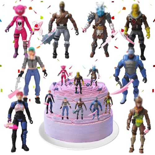 YISKY Fortnit Mini Figurines, 8 Pièces Modèle de Personnage Fortnit, F