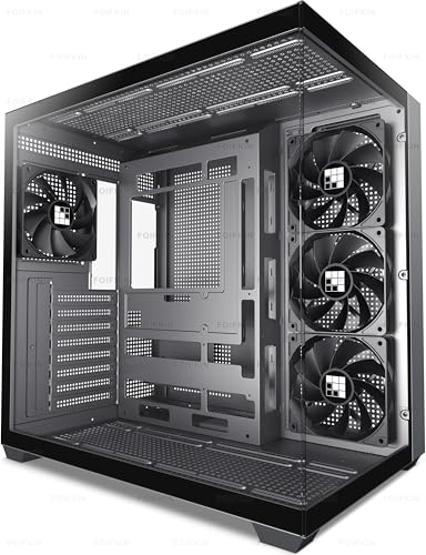 FOIFKIN F300 Boitier PC ATX avec 4 ventilateur non-RGB, Boîtier PC gam