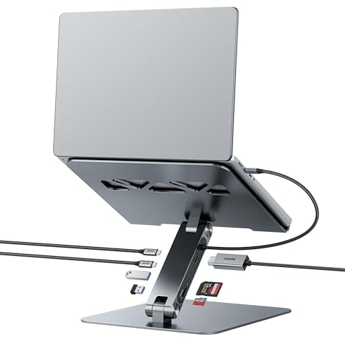 BENFEI Support pour ordi Portable avec Station d'accueil USB C 7in1, H