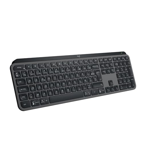 Logitech MX Keys S Clavier sans Fil Rechargeable USB C, Clavier Silenc