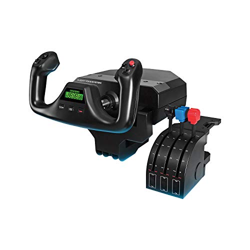 Logitech G Saitek Pro Flight Yoke Système De Manche Et Bloc, Commande