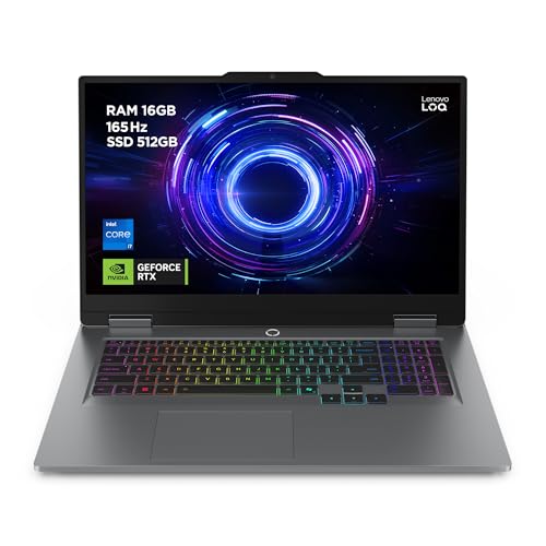 Lenovo LOQ Gaming AI Ordinateur Portable | 17.3" Full HD 165Hz | NVIDI