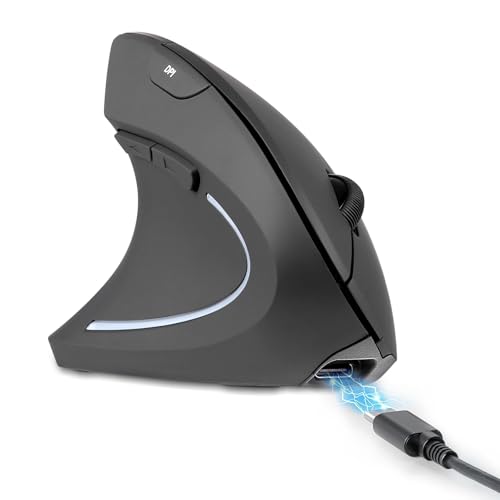 Perixx PERIMICE-713LR - Souris Verticale sans Fil Rechargeable pour ga