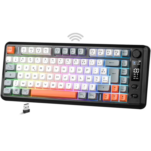 Spirit Of Gamer - Elite K30, Clavier Gamer TKL sans Fil AZERTY, Double