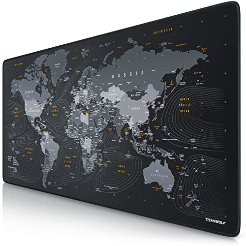 TITANWOLF - Tapis de Souris Gaming Global 900x400mm - sous-Main Bureau