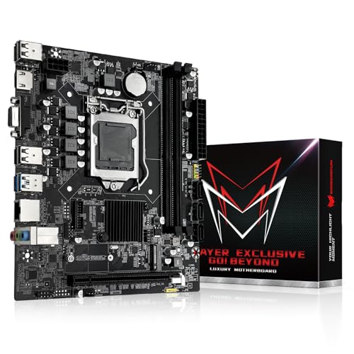 SHANGZHAOYUAN Carte mère LGA 1151 H110 Gaming pour Intel 6-9th Gen Cor
